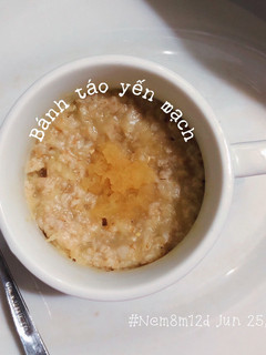 A picture of Bánh táo yến mạch ăn dặm.