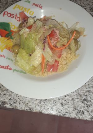 Una foto de Ensalada de cous cous