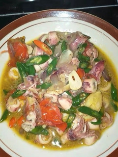 Foto resep Oseng Cumi asin cabe hijau