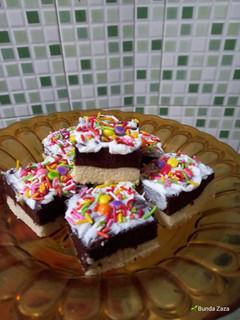 Foto resep Cake Kukus Lapis Sederhana