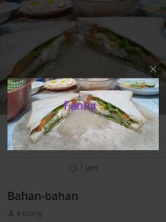 Foto resep Resep Sandwich