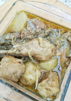 A picture of Chicken green qorma.