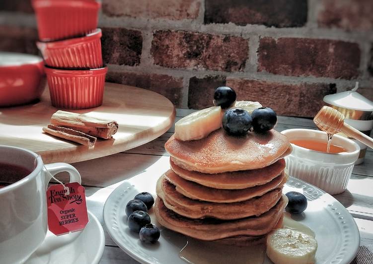 Langkah Mudah Memasak Almond flour banana pancakes #phopbylinimohd yang Sederhan