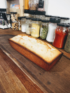 Una foto de Budín de limón esponjoso