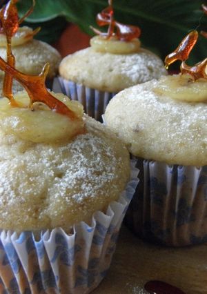 Una foto de Muffins de banana y miel