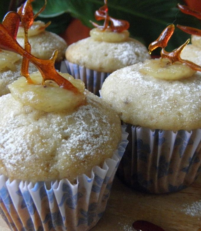 Una foto de Muffins de banana y miel