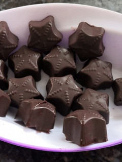 A picture of Roasted nuts choclates.