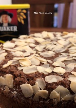 A picture of Nutty Oats Wheat Flour Chocolate Cake – Pressure Cooker Recipe – Healthy Treat On My Birthday.