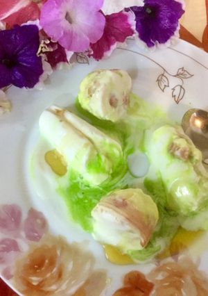 A picture of Mixed flavoured Kulfi.