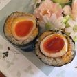 Scotch Egg-Style Rice Balls with Seasoned Eggs