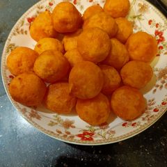 A picture of Deep fried sweet potato(Timus) Indonesia traditional snacks.