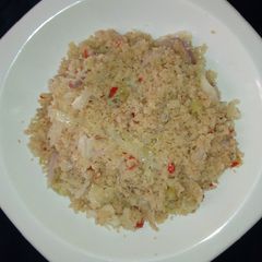 Dambun shinkafa with cabbage A picture of Dambun shinkafa with cabbage.