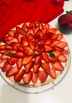 Une photo de Tarte à la fraise