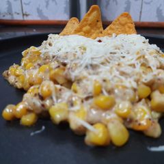 A picture of Cheesy creamy corn.