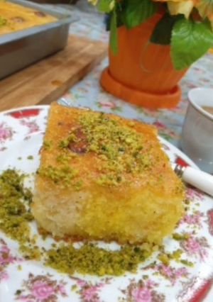 عکسی از دستور کیک بسبوسه