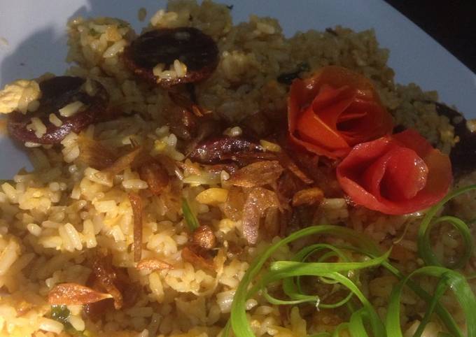 Cara Gampang Membuat Nasi goreng bumbu baceman bawang, Lezat