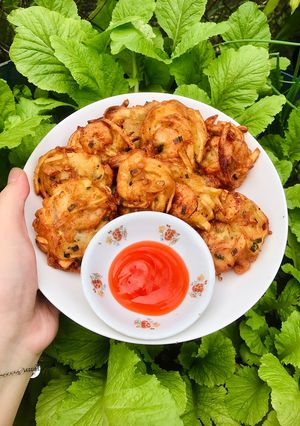 Hình của món Sake tôm chiên.