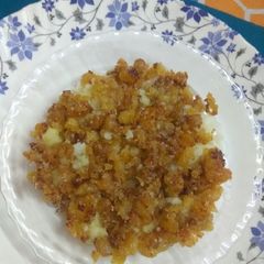 Aloo ka halwa A picture of Aloo ka halwa.