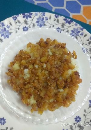 A picture of Aloo ka halwa.