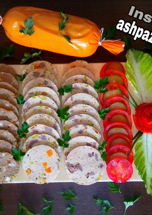 عکسی از دستور کالباس خونگی (مرغ و گوشت) 🌸