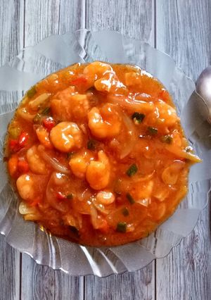Foto resep Udang saos padang ala seafood tenda