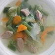 Sup sayur bakso simpel