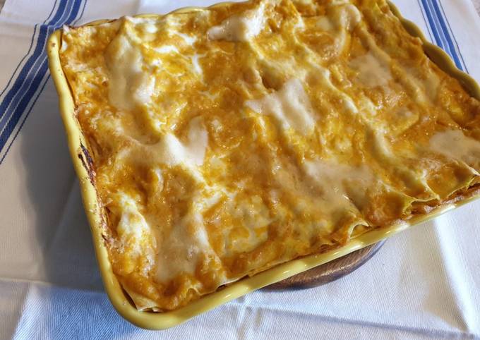 Lasagne alla crema di zucca