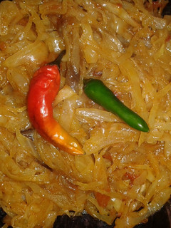 A picture of Cabbage Curry.