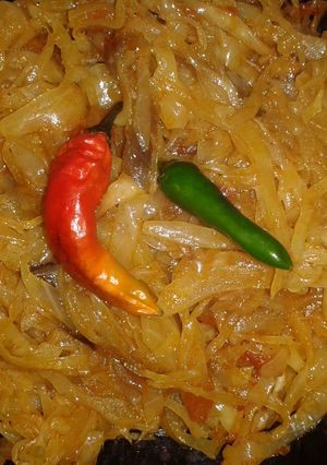 A picture of Cabbage Curry.