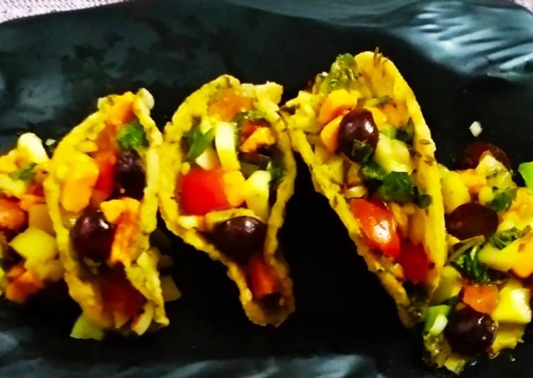 Steps to Prepare Super Quick Homemade Mix fruit Taco