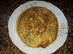 Foto principal de Tortilla de repollo con jamón serrano