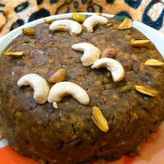 A picture of Chana dal halwa.