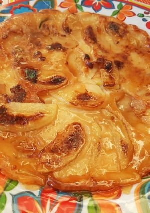 Una foto de Panqueques de manzana