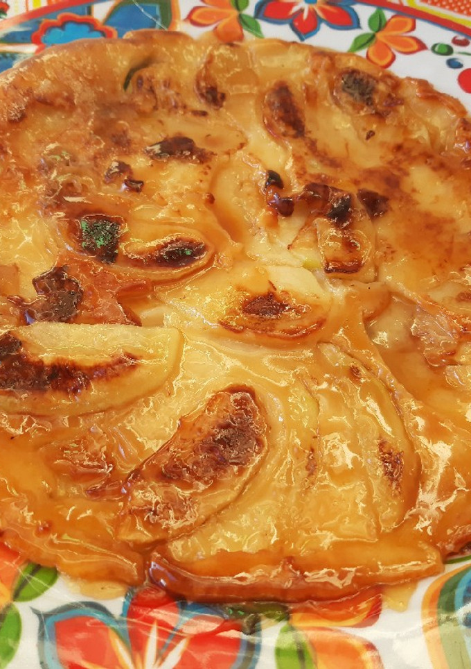 Una foto de Panqueques de manzana