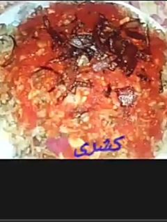 صورة لوصفة كشري مصري بيتي