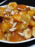 Fruit chaat with khobani sauce😋