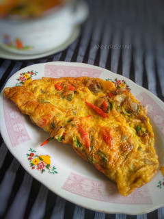 Foto resep Talua Barendo / Telur dadar Minang
