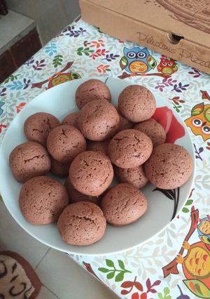 O poză a rețetei Fursecuri cu nucă și cacao.