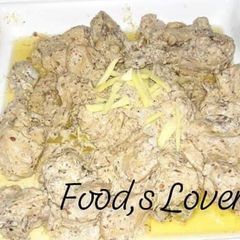 A picture of White karahi.