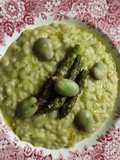 Risotto with Fava Bean Purée and Asparagus