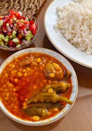 عکسی از دستور خورشت بامیه 🍲