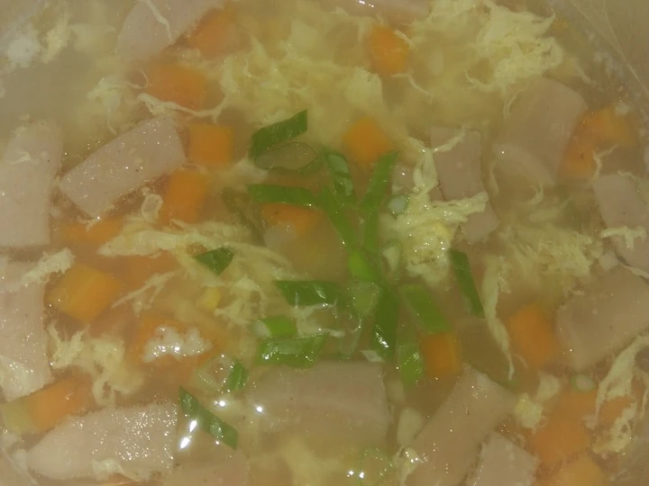 Cara Gampang Membuat Resep Sop jagung telur pelangi yang Bikin Ngiler Anti Ribet, Sempurna