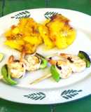 Brochetas de camarones -2