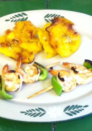 Una foto de Brochetas de camarones -2