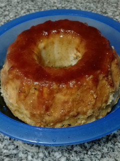 Una foto de Budín de pan lactal