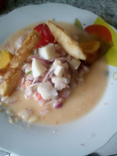 Una foto de Ceviche de pota