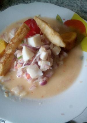 Una foto de Ceviche de pota