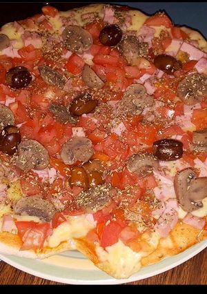 Una foto de Pizza casera