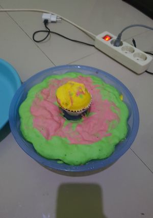 Foto resep Bolu kukus 4 warna