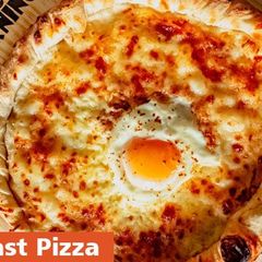 A picture of Simple Baked Egg Breakfast Pizza Recipe.